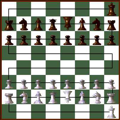 Rolling Chess initial setup.