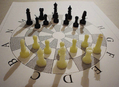 Photo of an initial set of pieces
