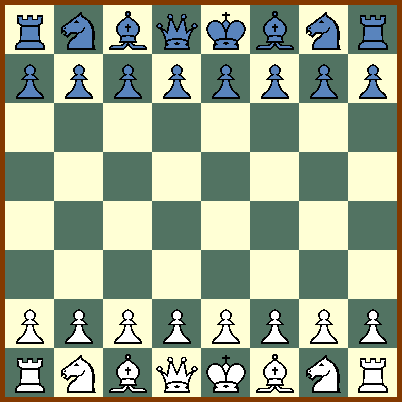 Правила игры в шахматы включают в себя расстановку фигур в начальной позиции