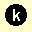 circle with a k