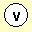 circle with a v