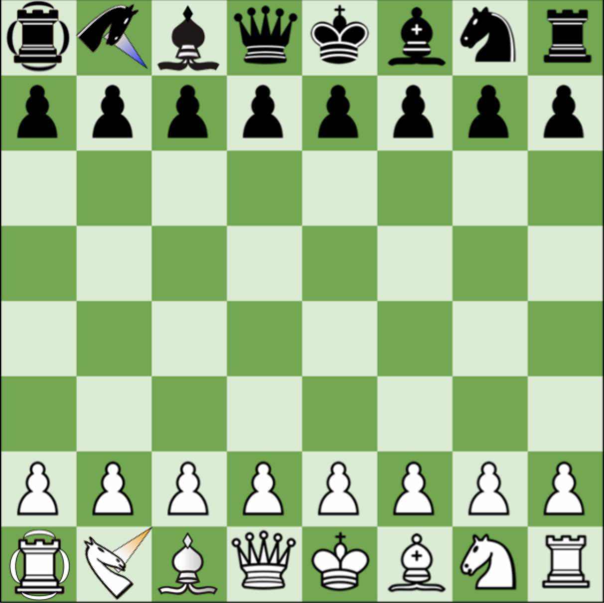 Inspired by chess 960, I created a new chess variant called chess