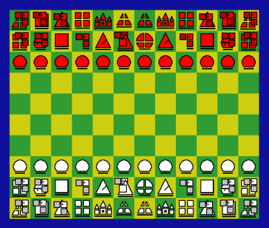 Heavy Chess with abstract pieces